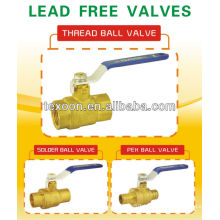 new body lead free forged brass female npt ball valves with CSA UL FM NSF61 AB1953 CUPC